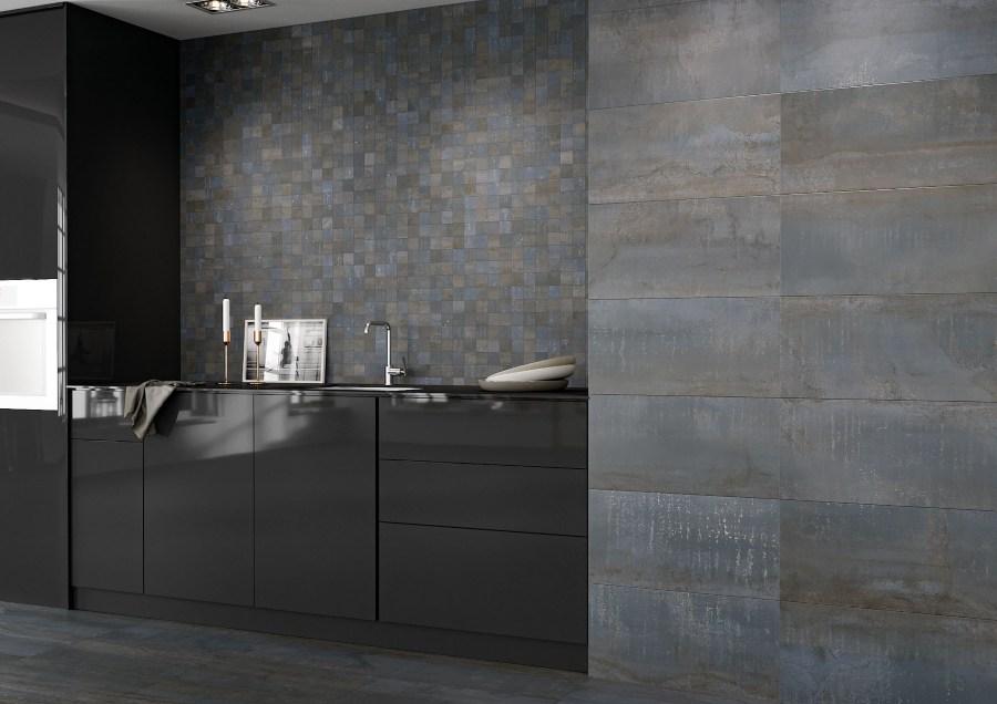 Urbanixx Gres Karlstadt Mosaik Metalloptik Braun matt