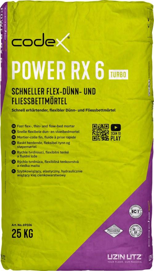 Codex Power RX 6 Turbo 25 kg Flex-, Dünn- und Fließbettmörtel schnell