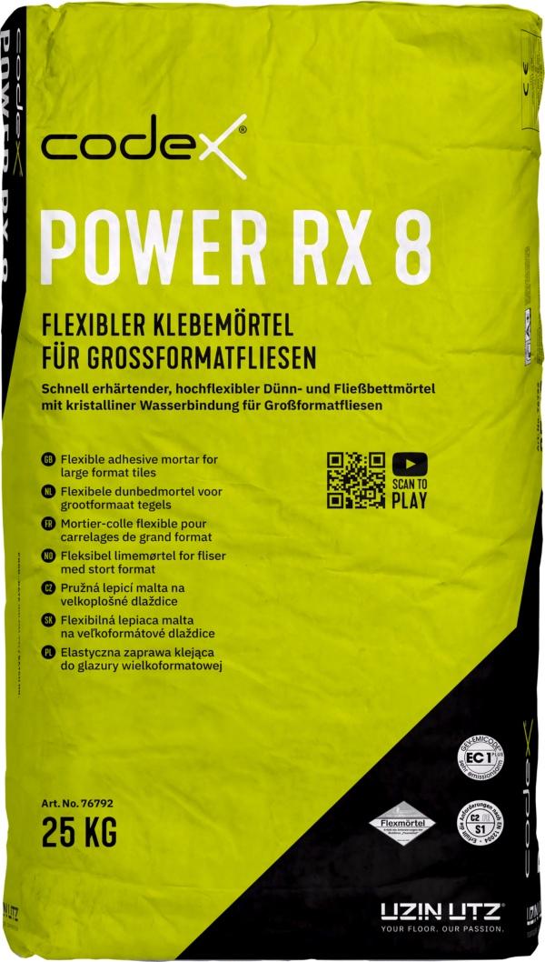 Codex Power RX 8 25 kg Flexibler Klebemörtel für Großformatfliesen