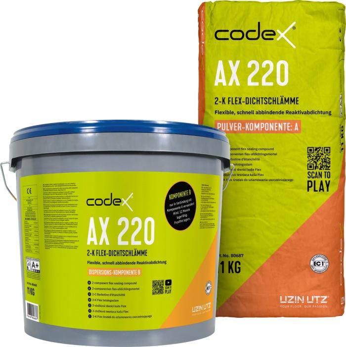 Codex AX 220 A/B 2-K Flex-Dichtschlämme 11 kg A + 11 kg B