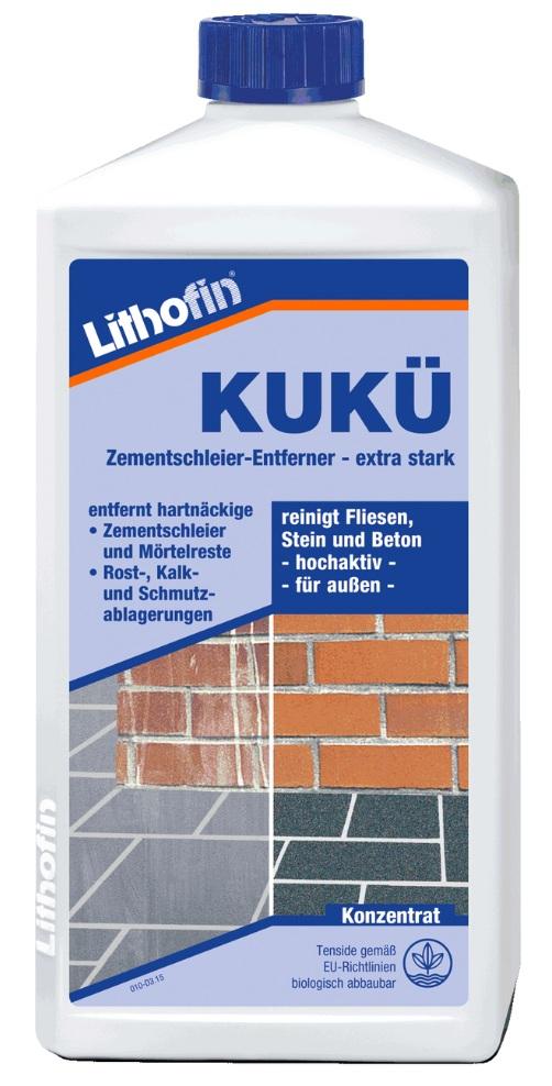 Lithofin MN Zementschleier und Rostentferner 1 Liter - Zementschleier auf Fliesen entfernen