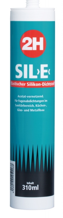 Häussler Silikon 2H Sil E Anthrazit Kartusche 310 ml Sanitärsilikon