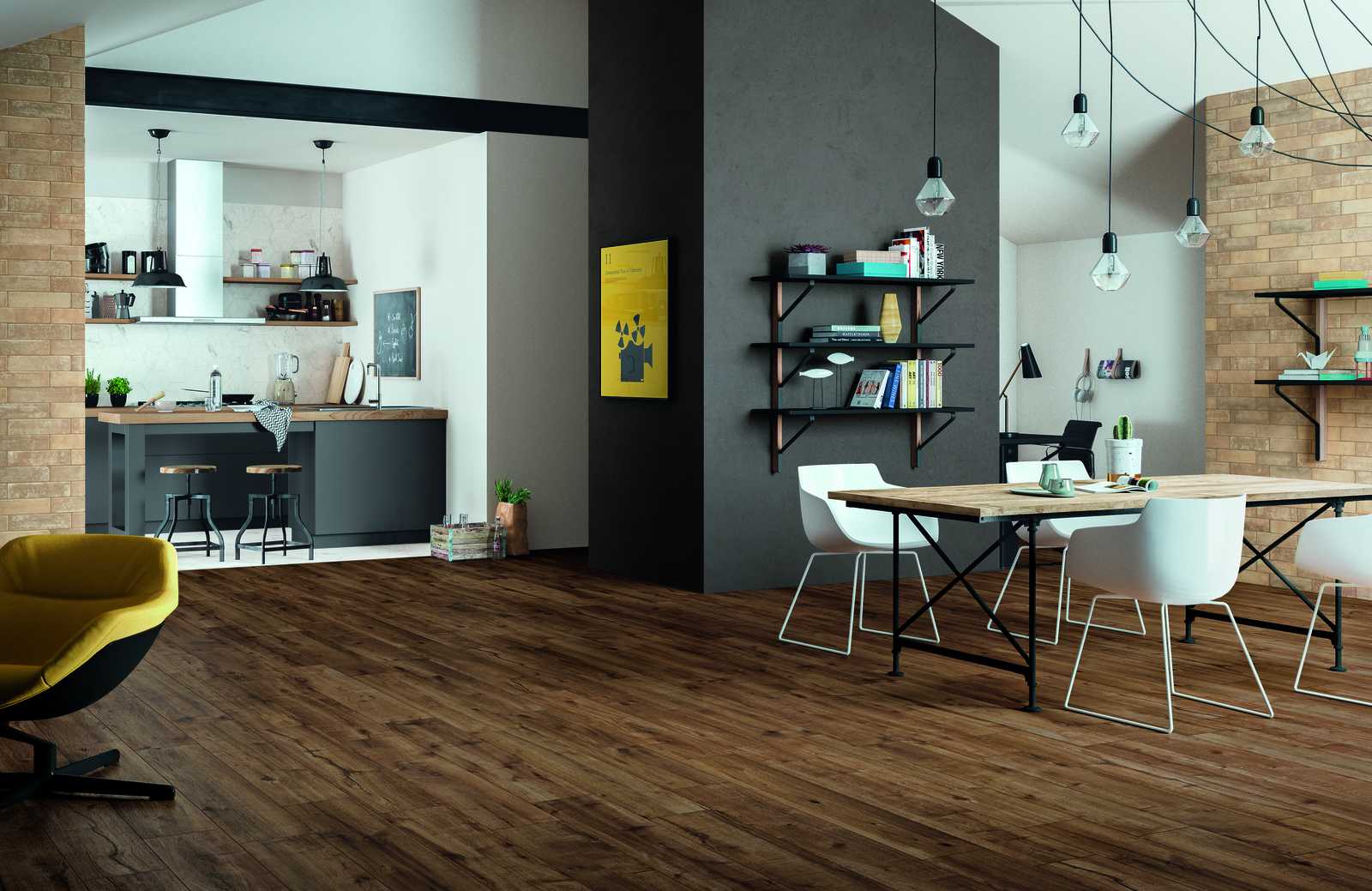 Ragno Woodtale Bodenfliese Holzoptik Dunkelbraun Matt 15x120 cm rektifiziert R9 