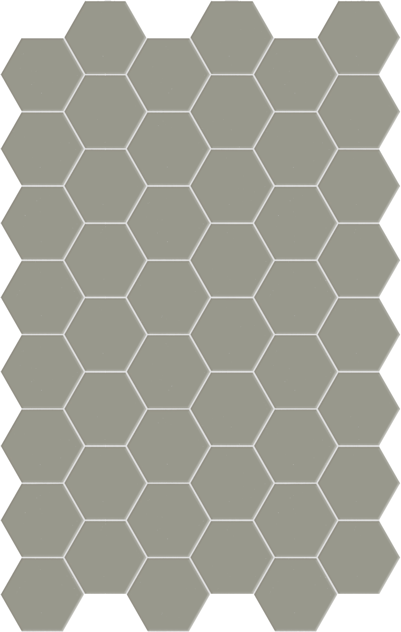 Catalea Gres Akita Bodenfliese Hexagon Grau Matt 14x16 cm rektifiziert R10