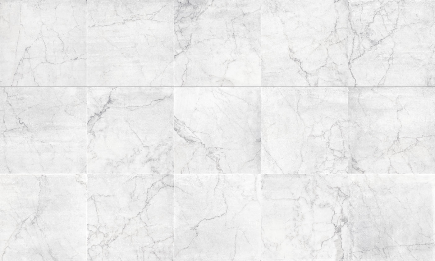 Vanezia Gres Shima Stäbchenmosaik Marmoroptik Weiß/Grau matt 10x60 cm R10