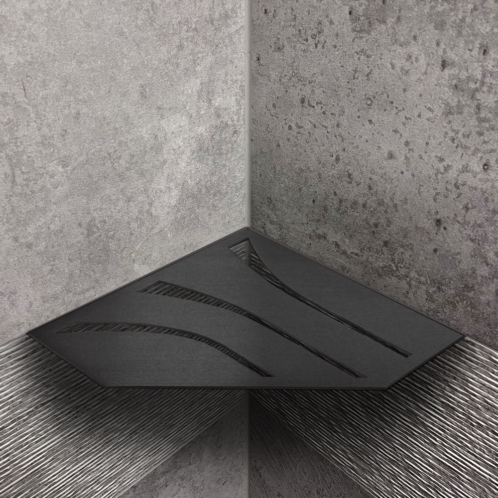Blanke Eckbert Design XL Kaska 283x196 mm Edelstahl schwarz matt, pulverlackbeschichtet