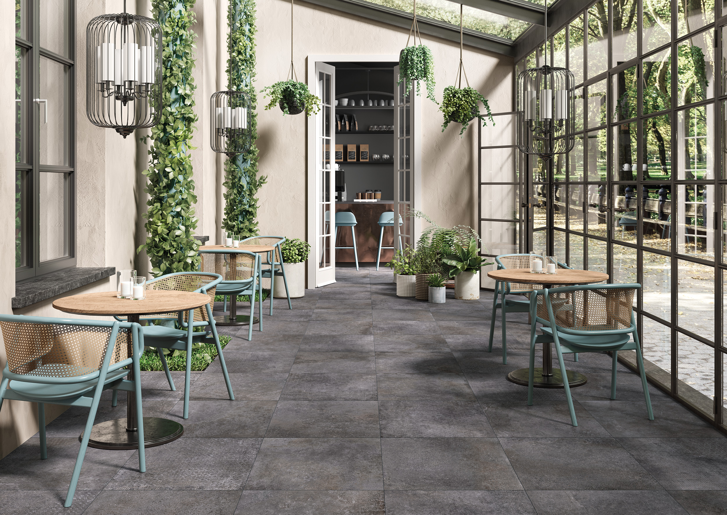 Urbanixx Gres Catania Dekor Natursteinoptik Schwarz Matt 60x60 cm rektifiziert R10B