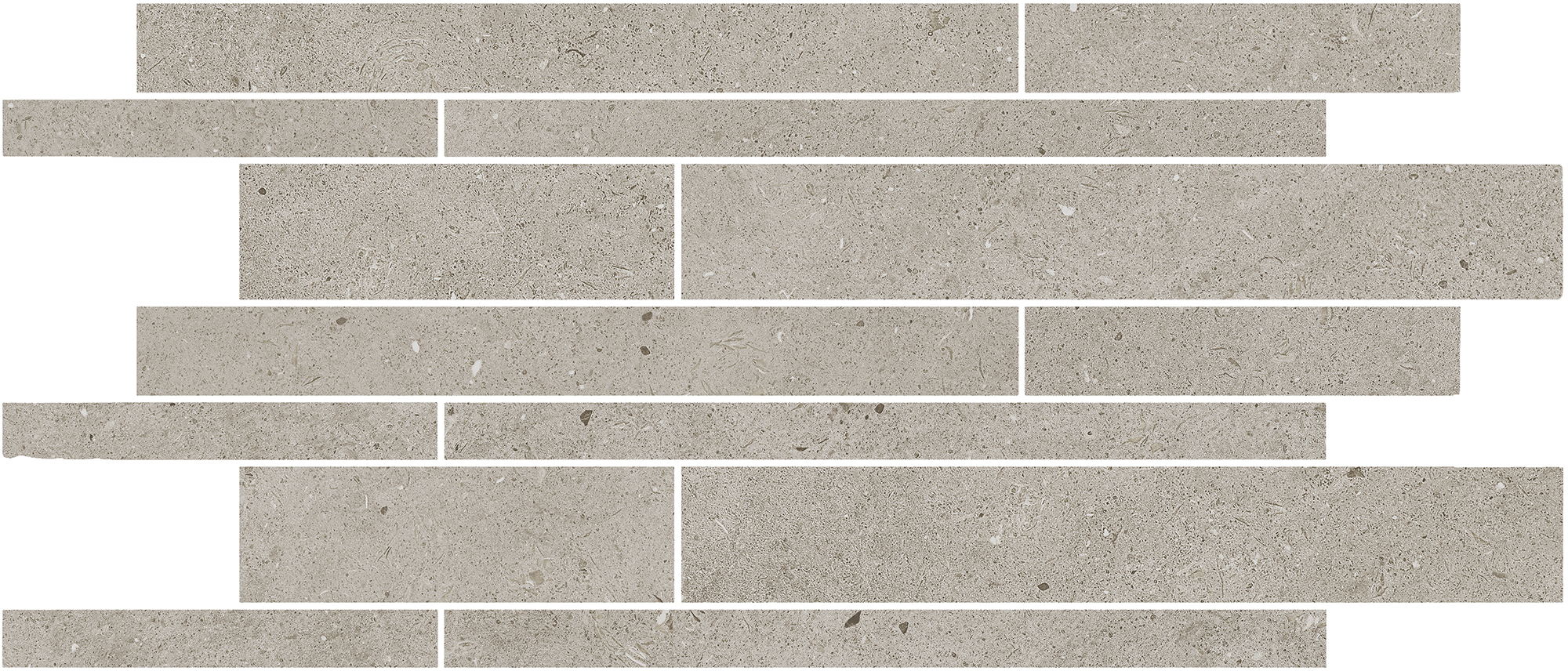 Urbanixx Gres Osaki Stäbchenmosaik Natursteinoptik Taupe Matt 30x60 cm R10