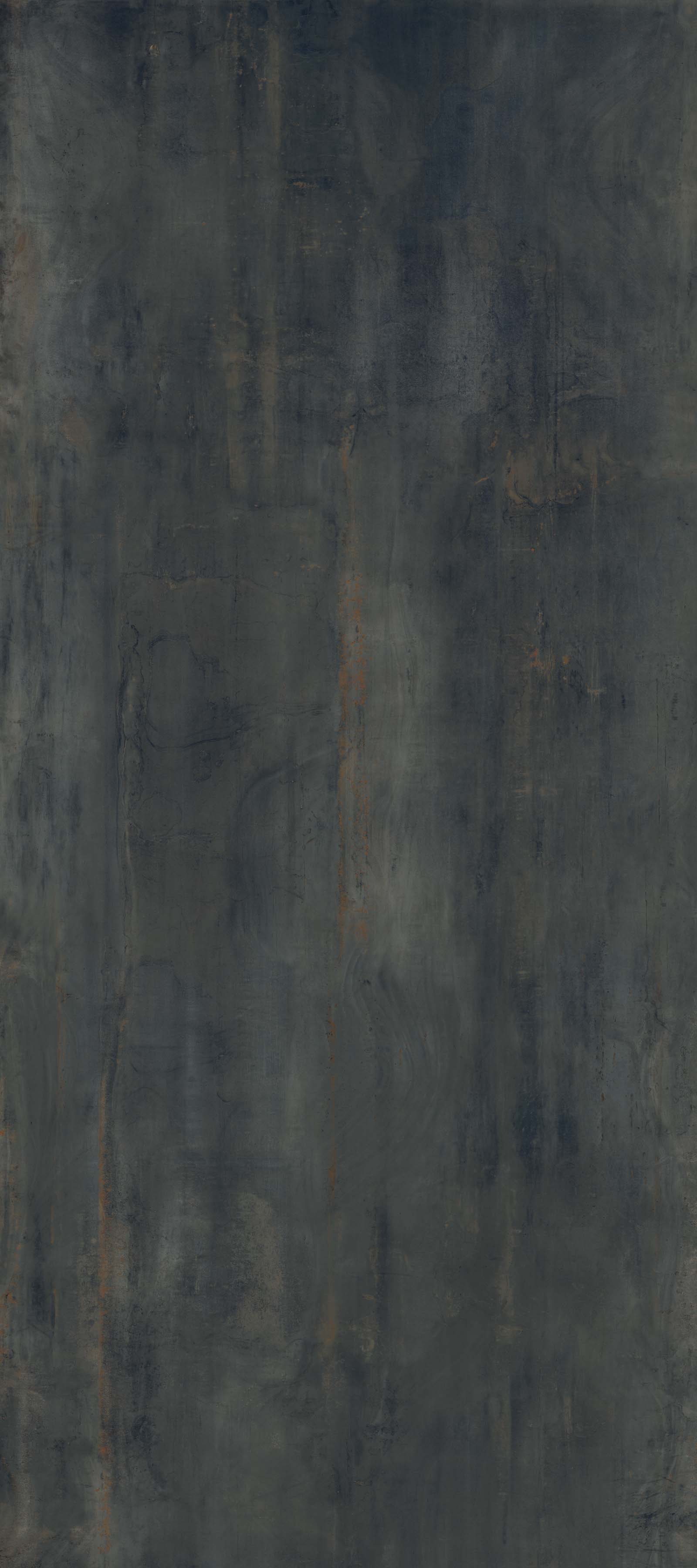 Flaviker Rebel Bodenfliese Metalloptik Schwarz Matt 120x278 cm rektifiziert 