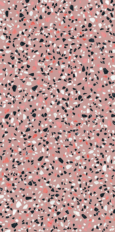 Ergon Medley Classic Bodenfliese Terrazzooptik Rosa Matt 60x120 cm rektifiziert R10B