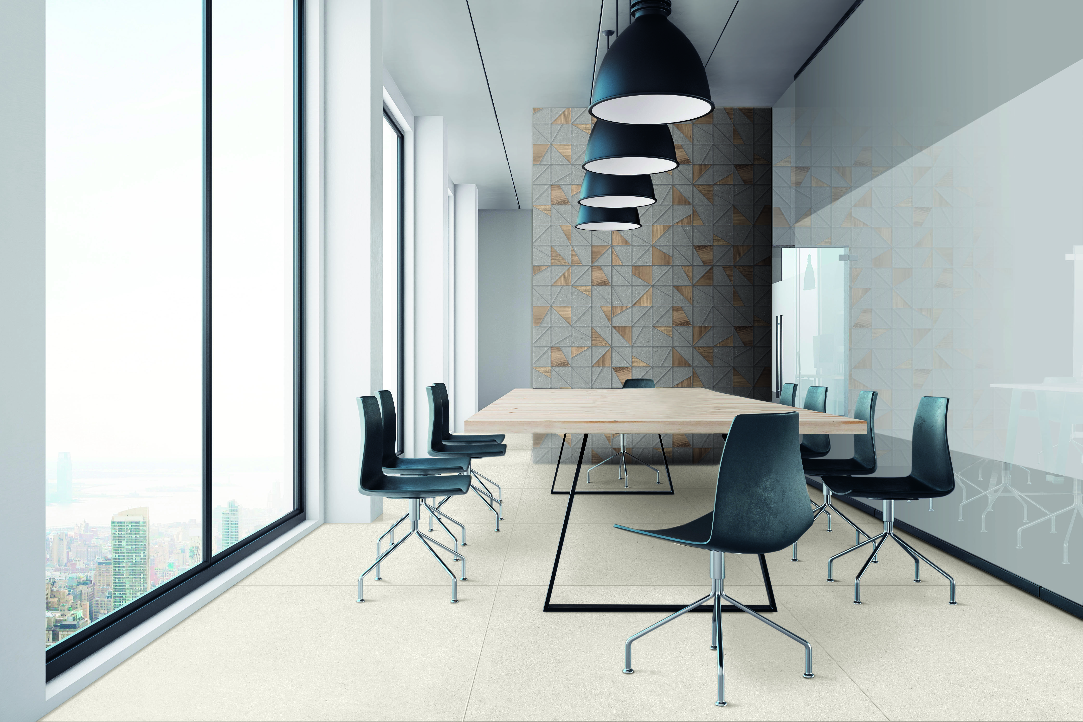 Urbanixx Gres Nagano Bodenfliese Betonoptik Weiß Matt 120x120 cm rektifiziert R10