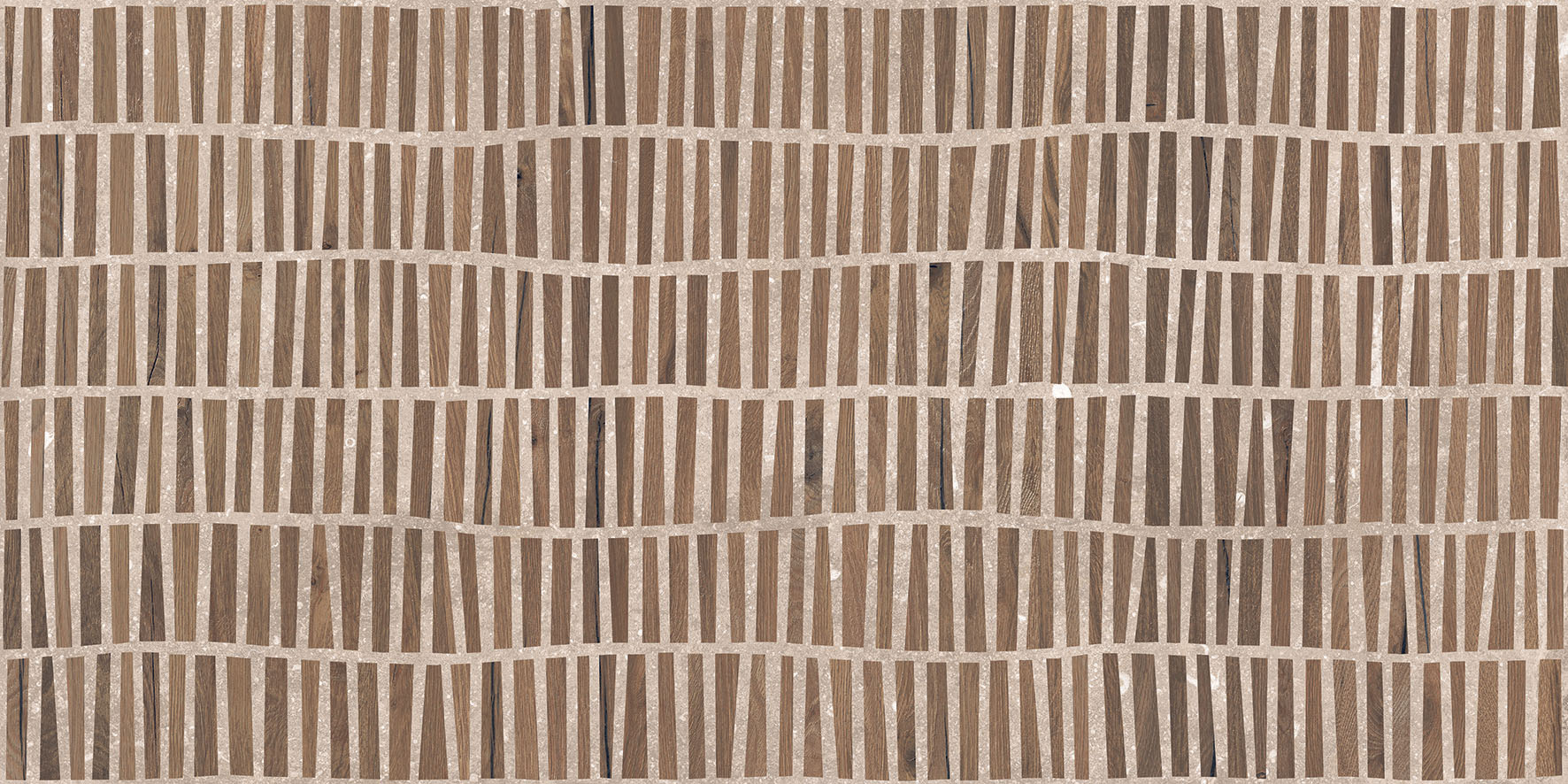 Flaviker Nordik Stone Dekor Holzoptik Domino Sand matt 60x120 cm rekt. 