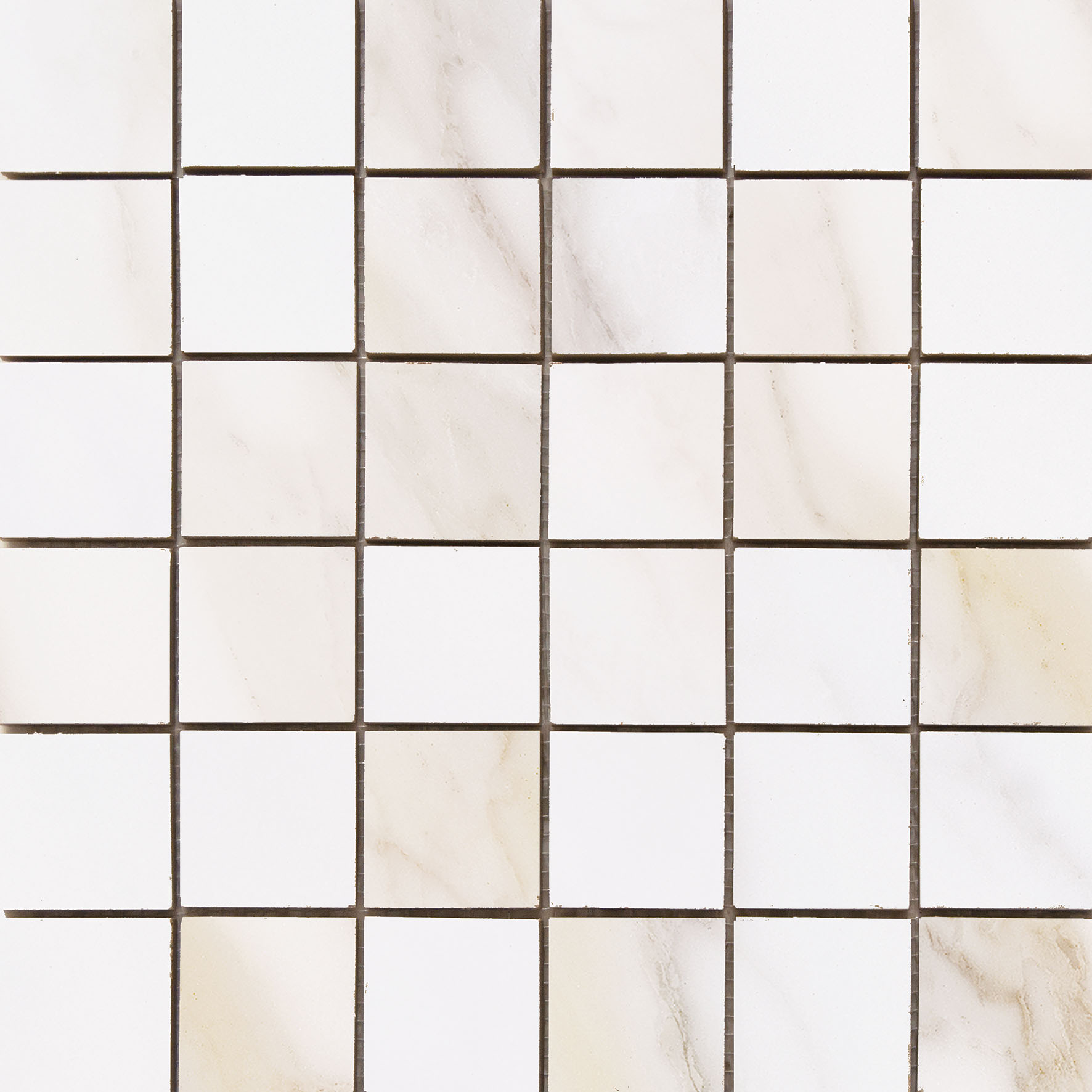Vanezia Gres Kalmar Mosaik Marmoroptik Weiß Matt 30x30 cm rektifiziert