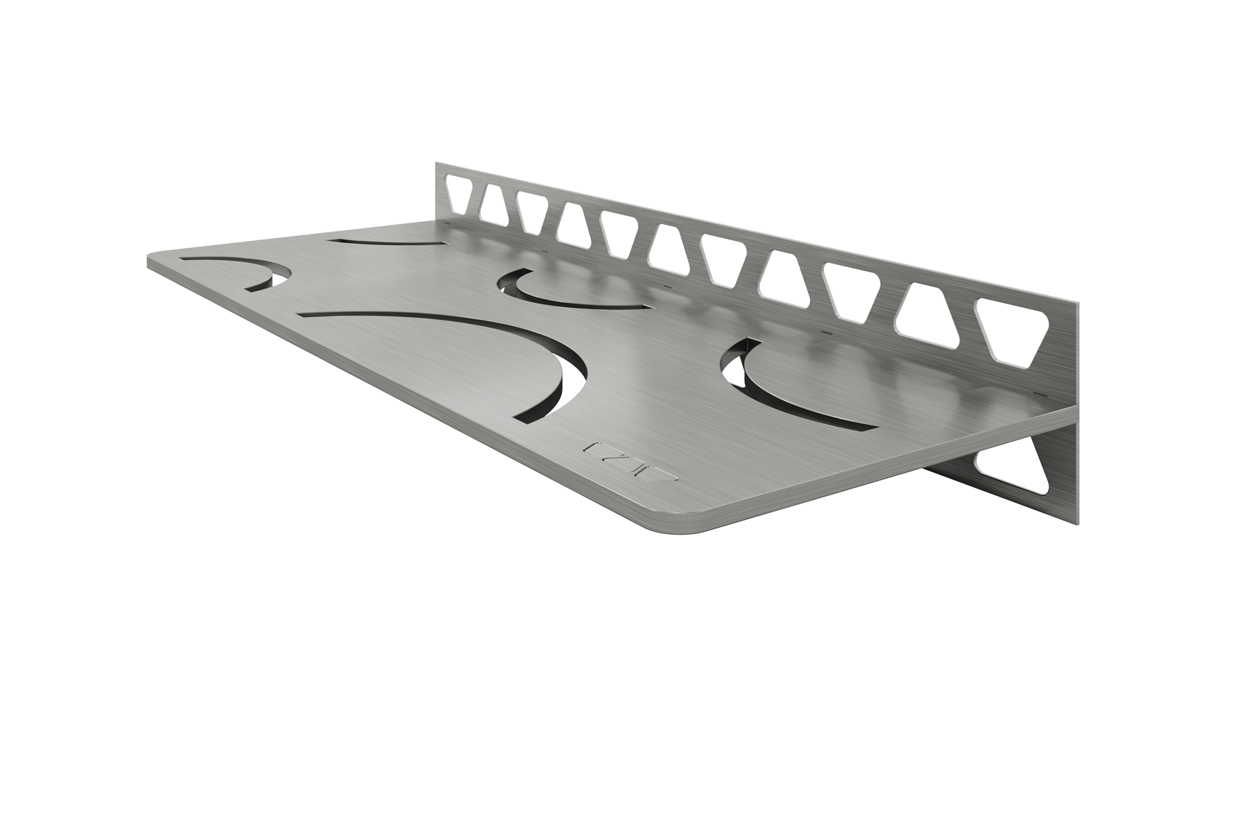 Schlüter SHELF W S1 300x115 mm Curve Edelstahl Gebürstet Duschablage
