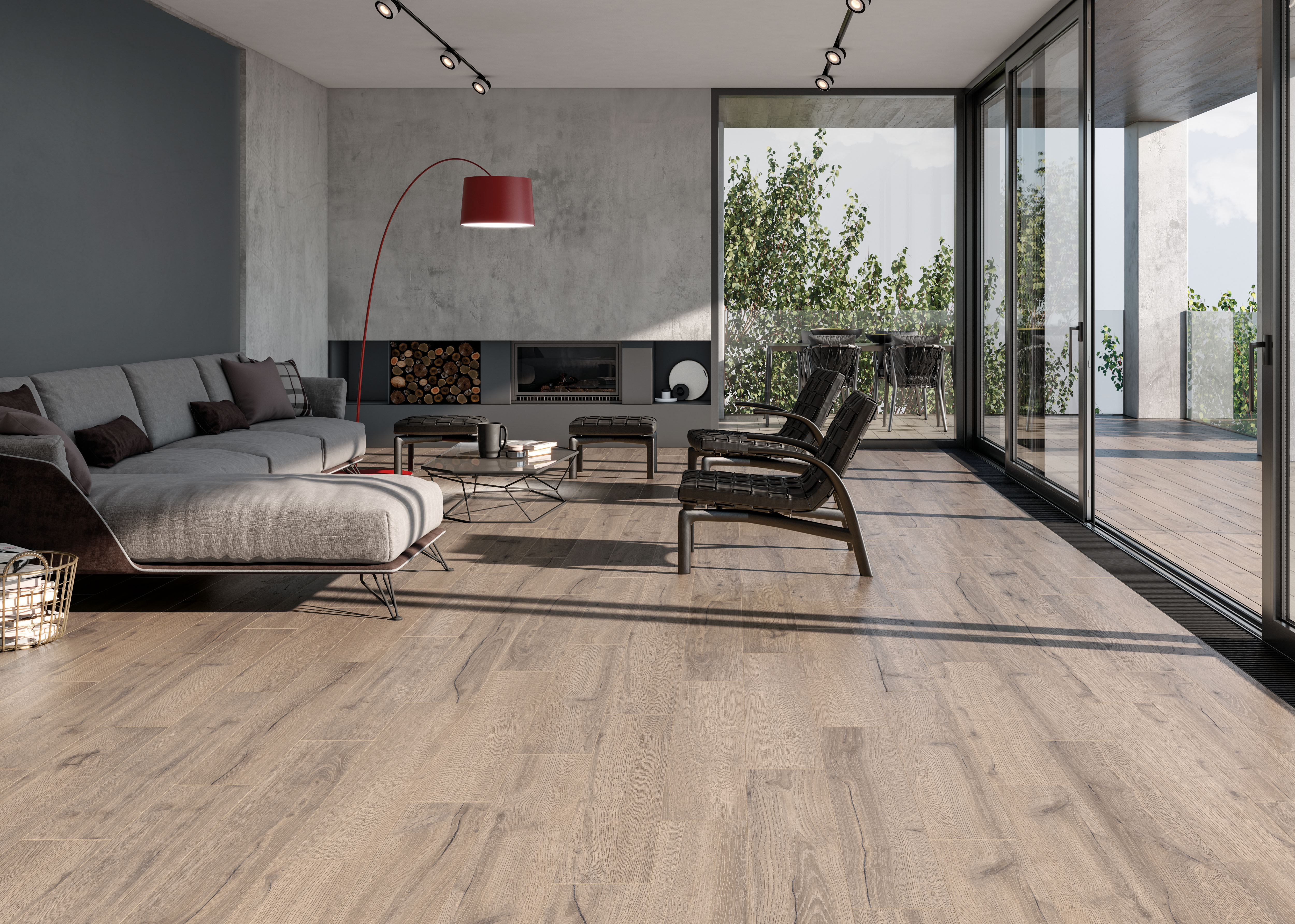 Urbanixx Gres Kunes Bodenfliesen Holzoptik Hellbraun Matt 30x120 cm rektifiziert