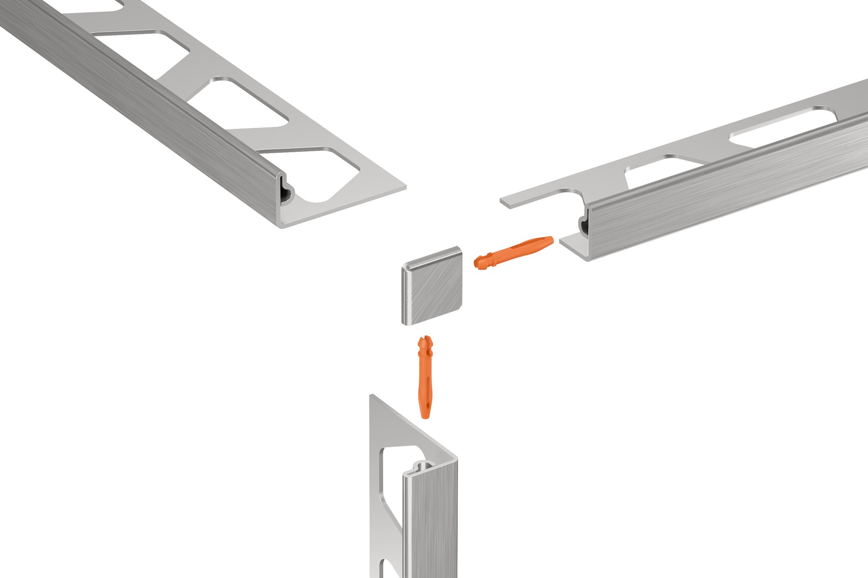 Schlüter Schiene Jolly EB 2,5 m Fliesenschiene H = 10 mm L Form Edelstahl V2A gebürstet
