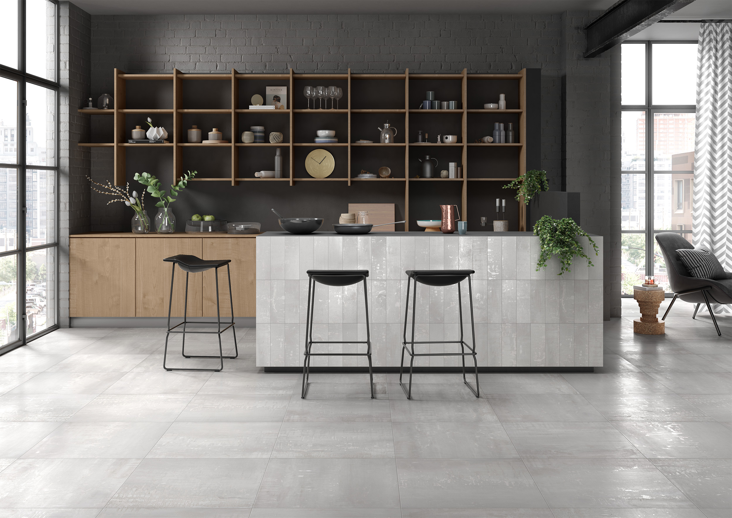 Urbanixx Gres Mailand Metrofliese Metalloptik Weiß Matt 10x30 cm rektifiziert 