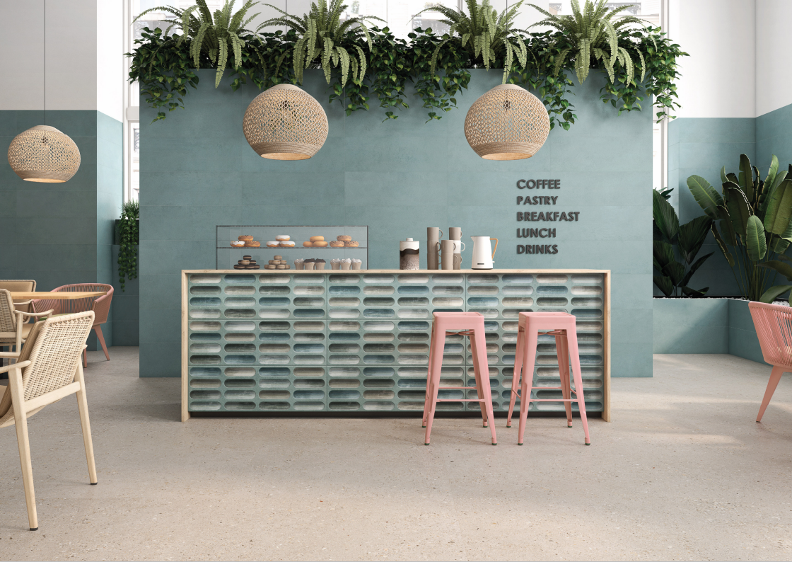 Vanezia Gres Torcello Bodenfliese Terrazzooptik Hellbeige Matt 100x100 cm rektifiziert R9