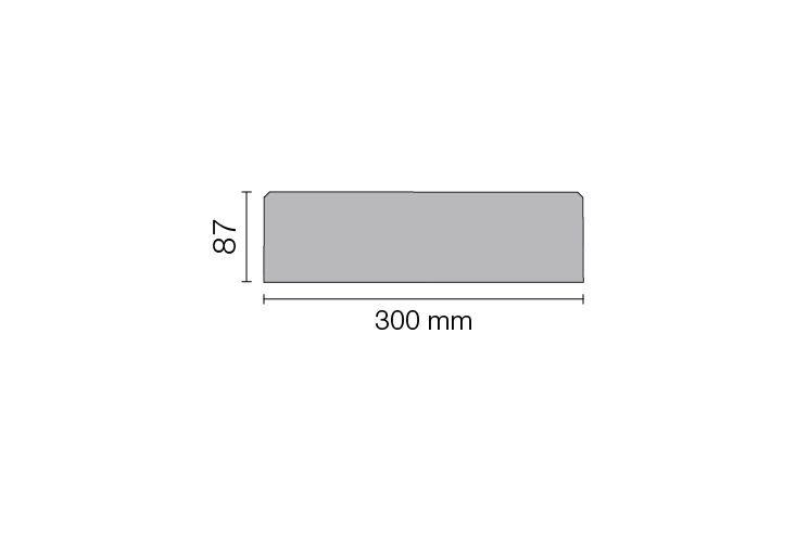 Schlüter SHELF N S1 300x87 mm Curve MGS Graphitschwarz matt Duschablage