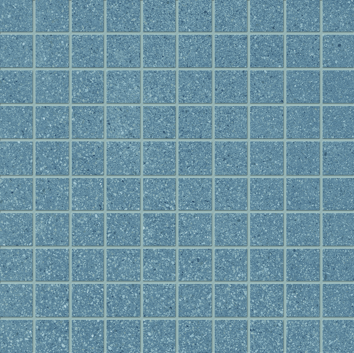 Ergon Medley Minimal Mosaik uni Blue matt 30x30 cm  