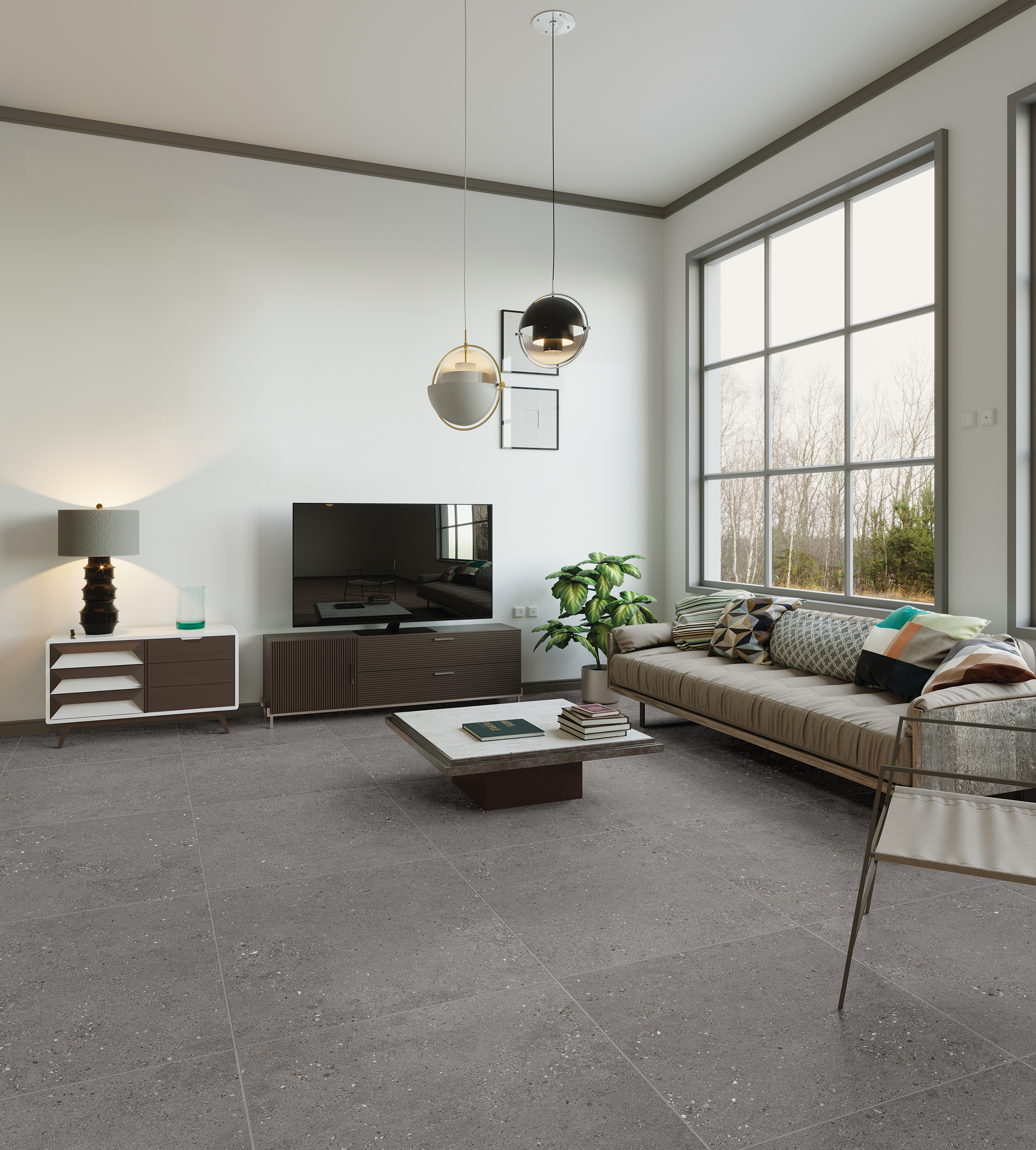 Urbanixx Gres Florenz Bodenfliese Natursteinoptik Anthrazit matt 60x60 cm rekt. Urbanixx Gres Florenz Bodenfliese Natursteinoptik Anthrazit matt 60x60 cm rekt.