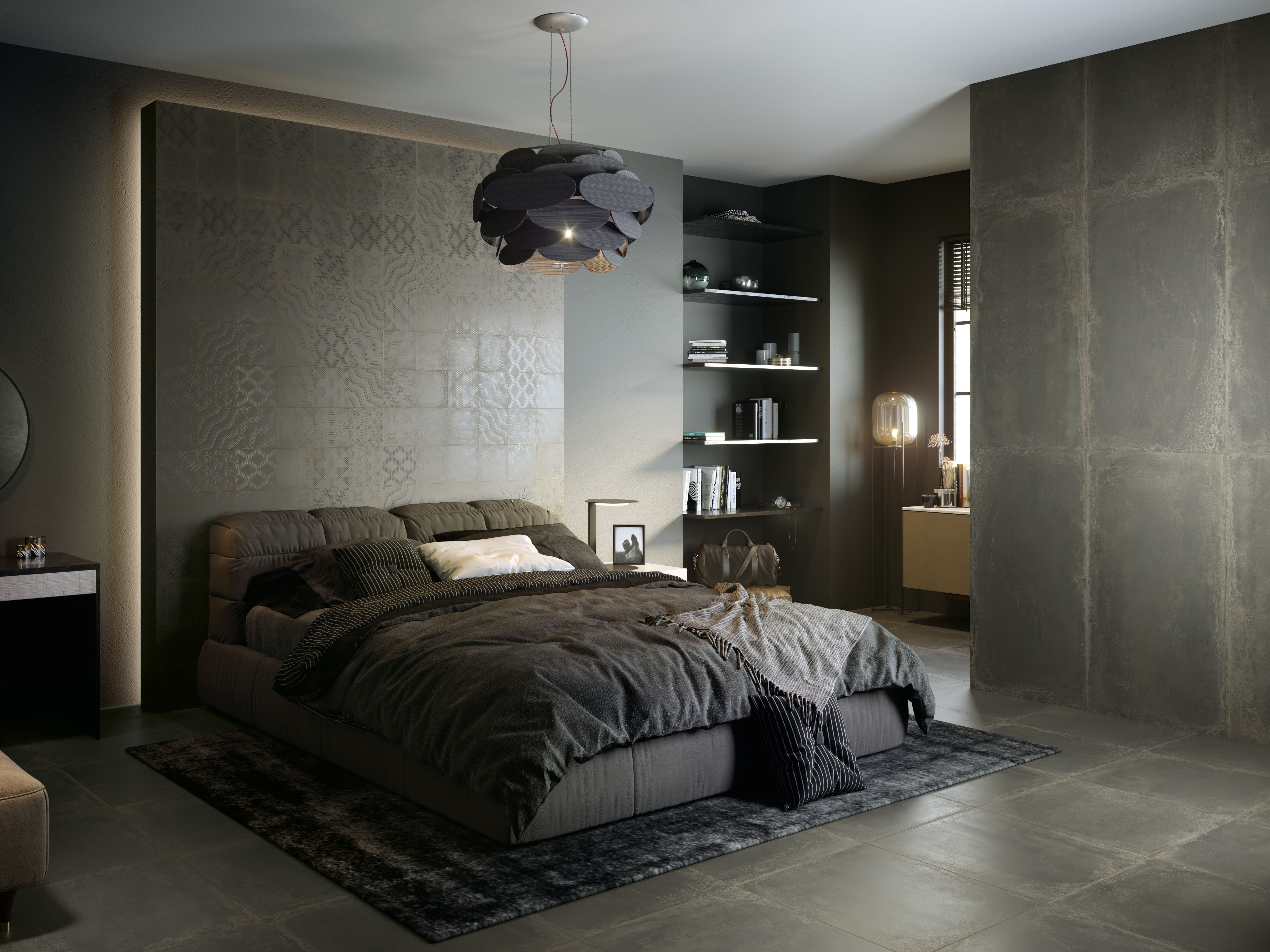 Urbanixx Gres Sveg Bodenfliesen Metalloptik Schwarz matt 60x60 cm rekt. Urbanixx Gres Sveg Bodenfliesen Metalloptik Schwarz matt 60x60 cm rekt.