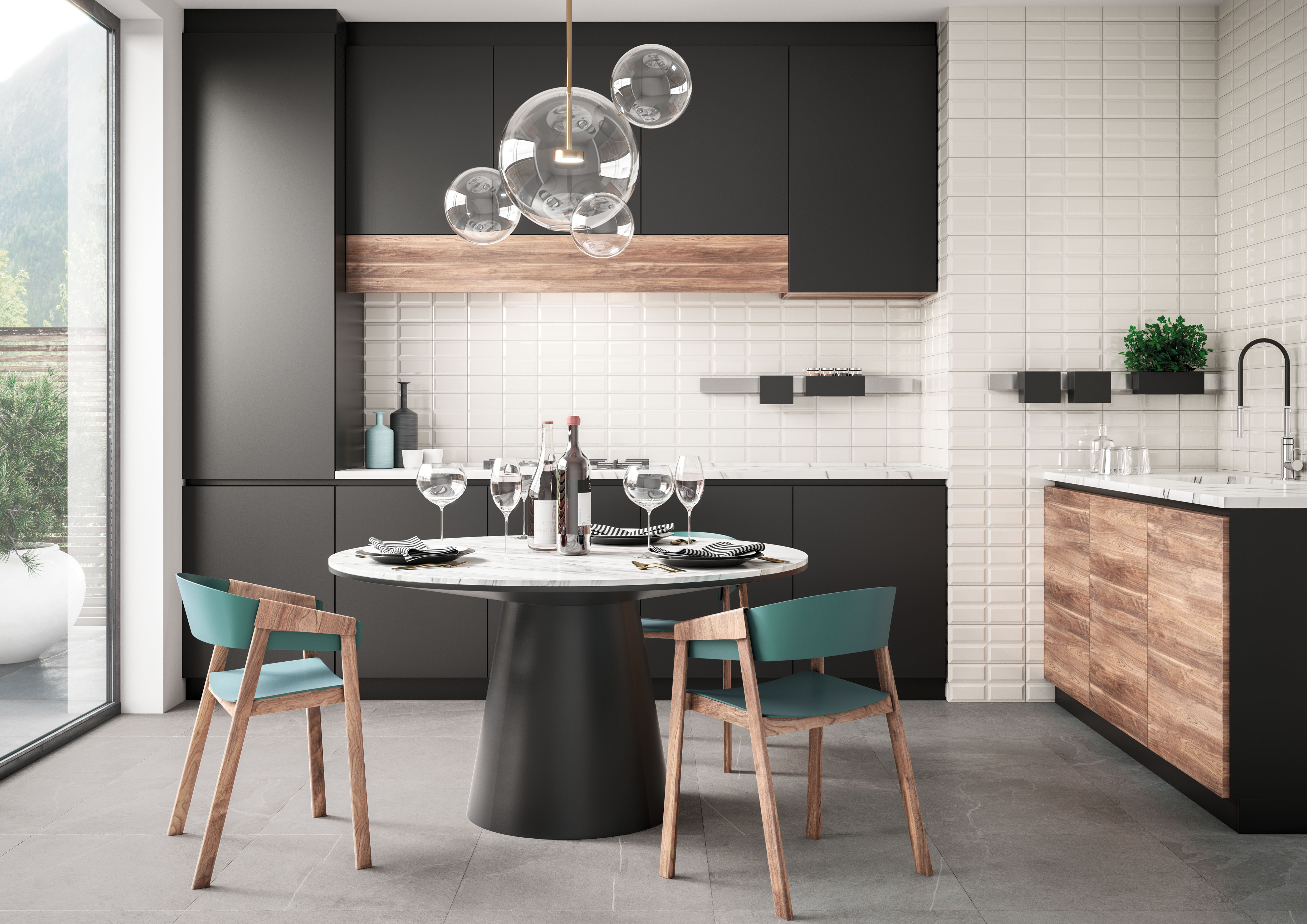 Urbanixx Gres Adak Bodenfliesen Natursteinoptik Dunkelgrau Matt 30x60 cm rektifiziert R10B