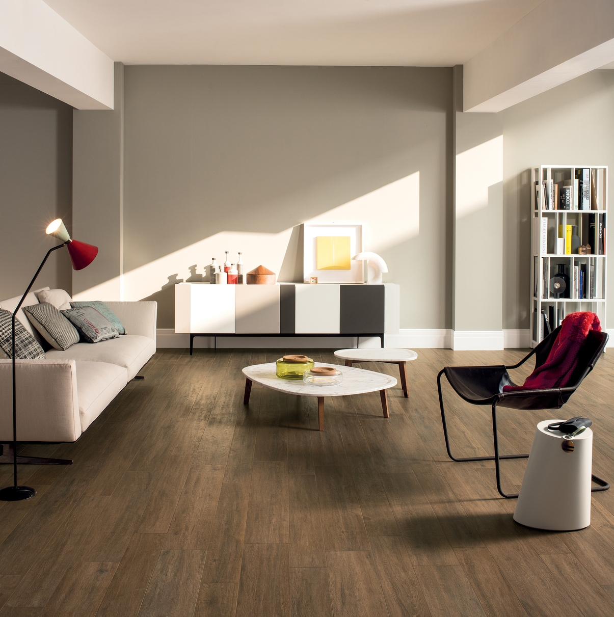 Gardenia Just Nature Bodenfliese Holzoptik Dunkelbraun Matt 30x120 cm rektifiziert R10B