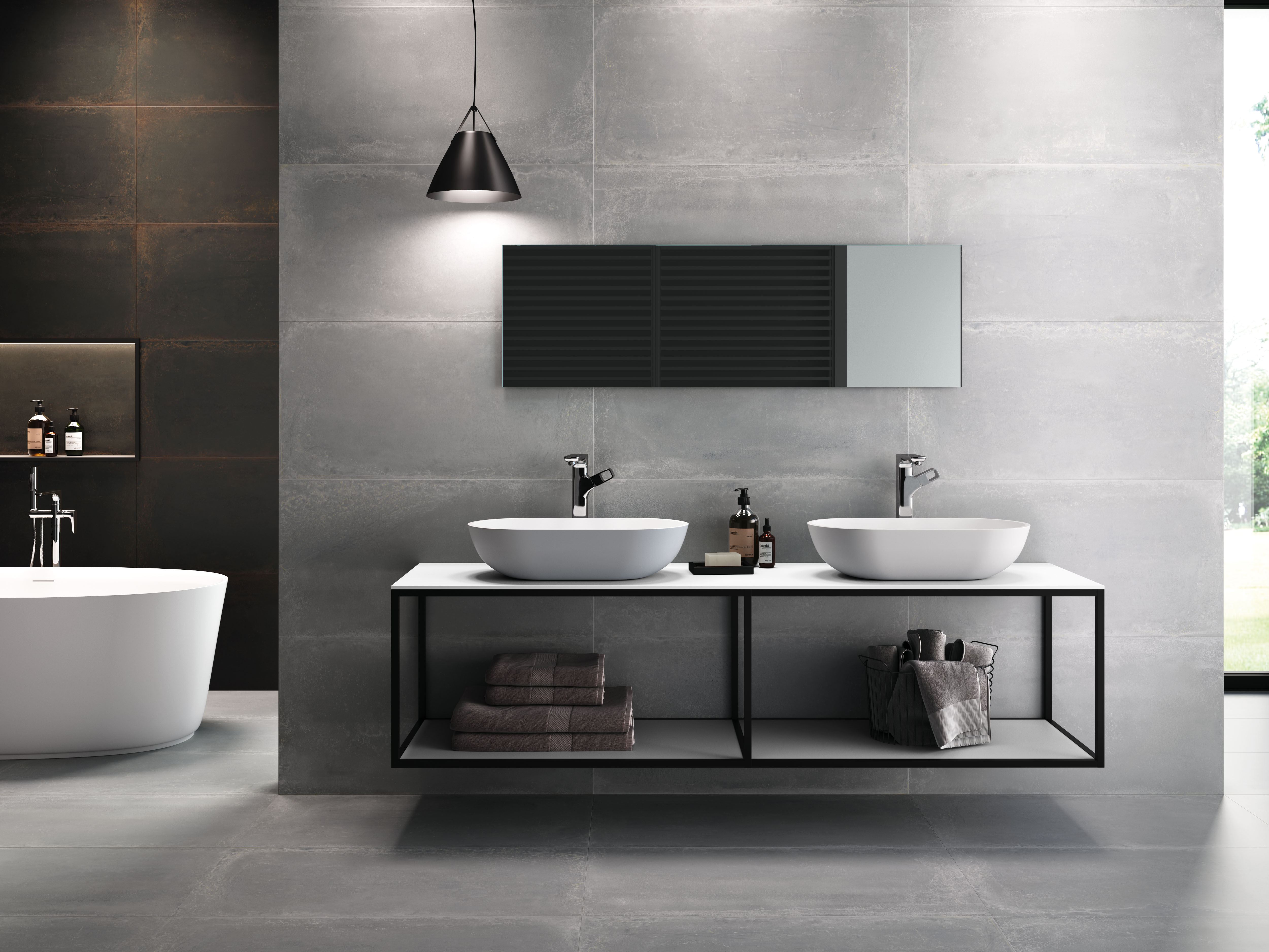 Urbanixx Gres Sveg Bodenfliesen Metalloptik Grau Matt 60x60 cm rektifiziert 