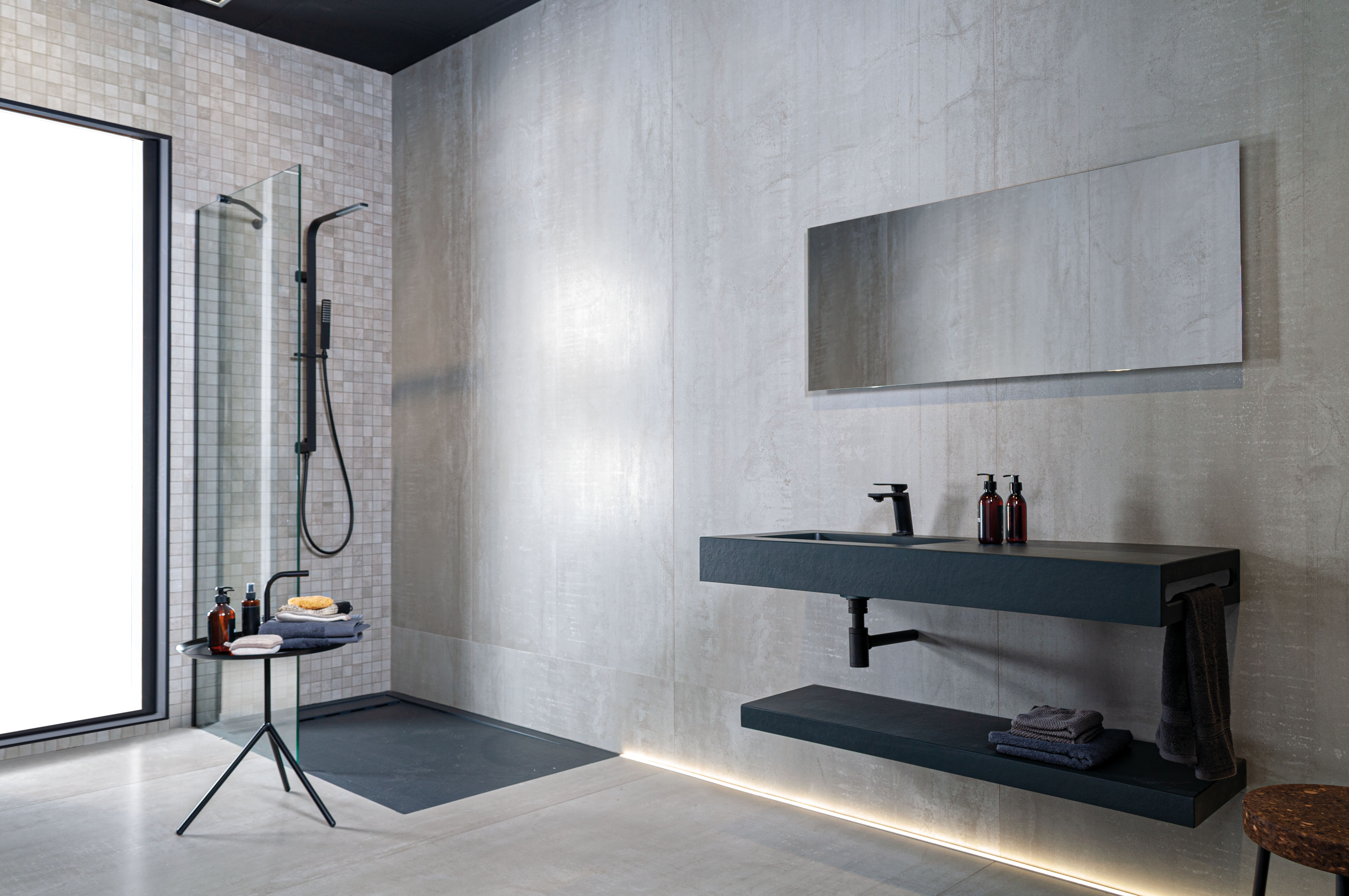 Urbanixx Gres Karlstadt Mosaik Metalloptik Hellgrau Matt 30x30 cm rektifiziert R9