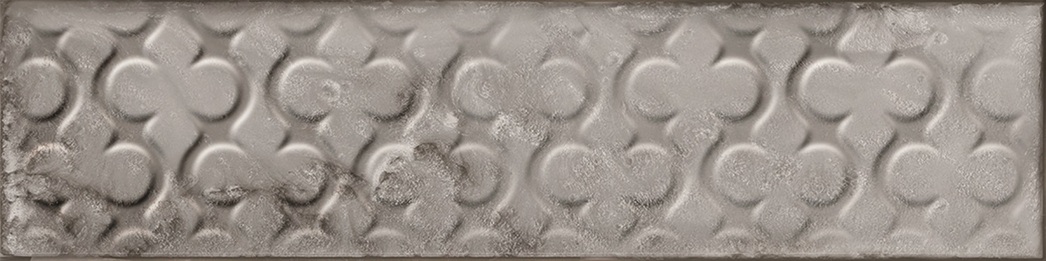 Catalea Gres Nellim Metrofliese Dekor Greige glänzend 7,5x30 cm  