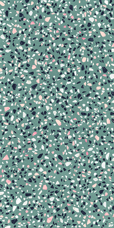 Ergon Medley Classic Bodenfliese Terrazzooptik Green matt 60x60 cm rekt. R10B