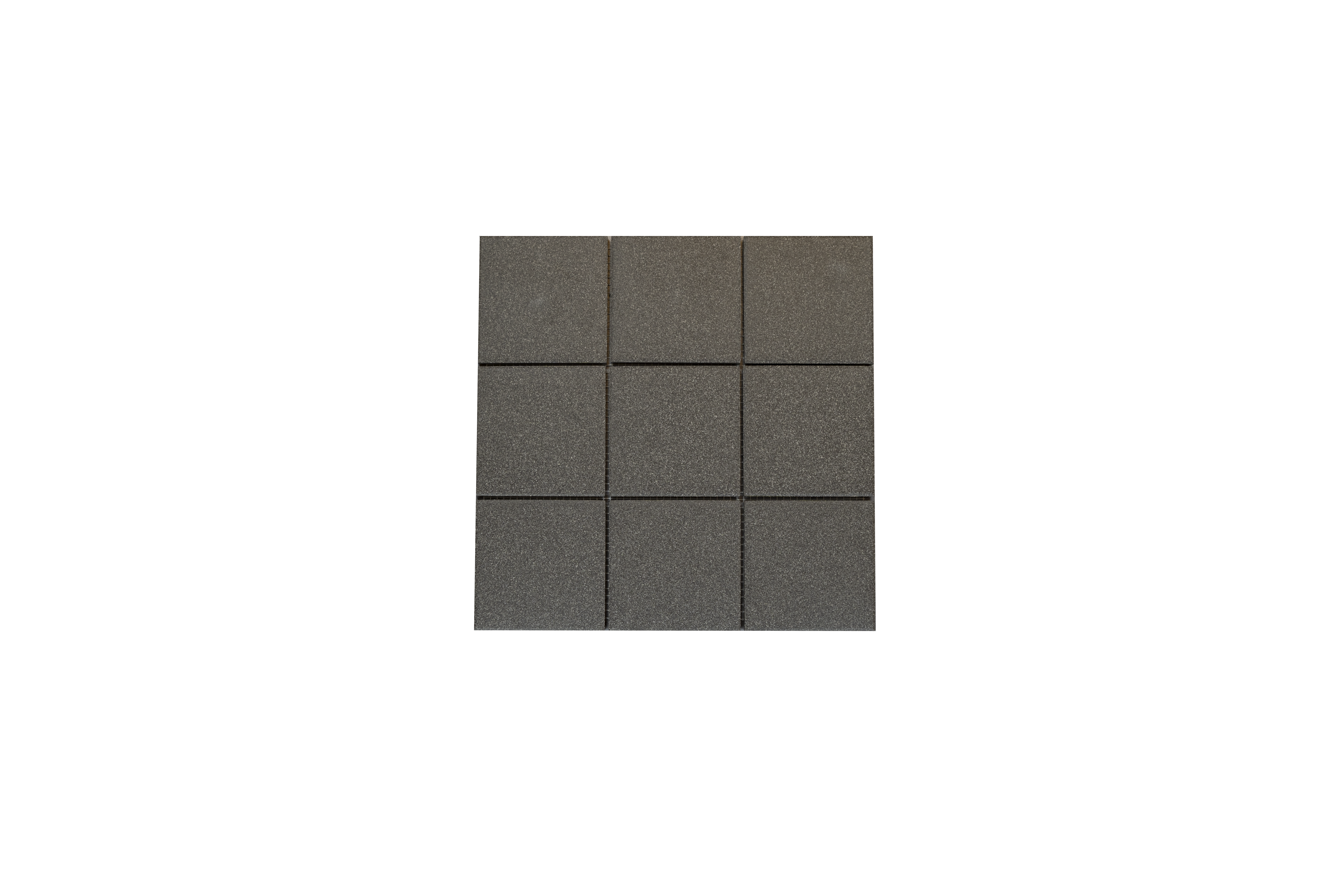 Urbanixx Gres Danzig Mosaik Feinkorn glatt Anthrazit matt 30x30 cm 9,8x9,8 cm R10B