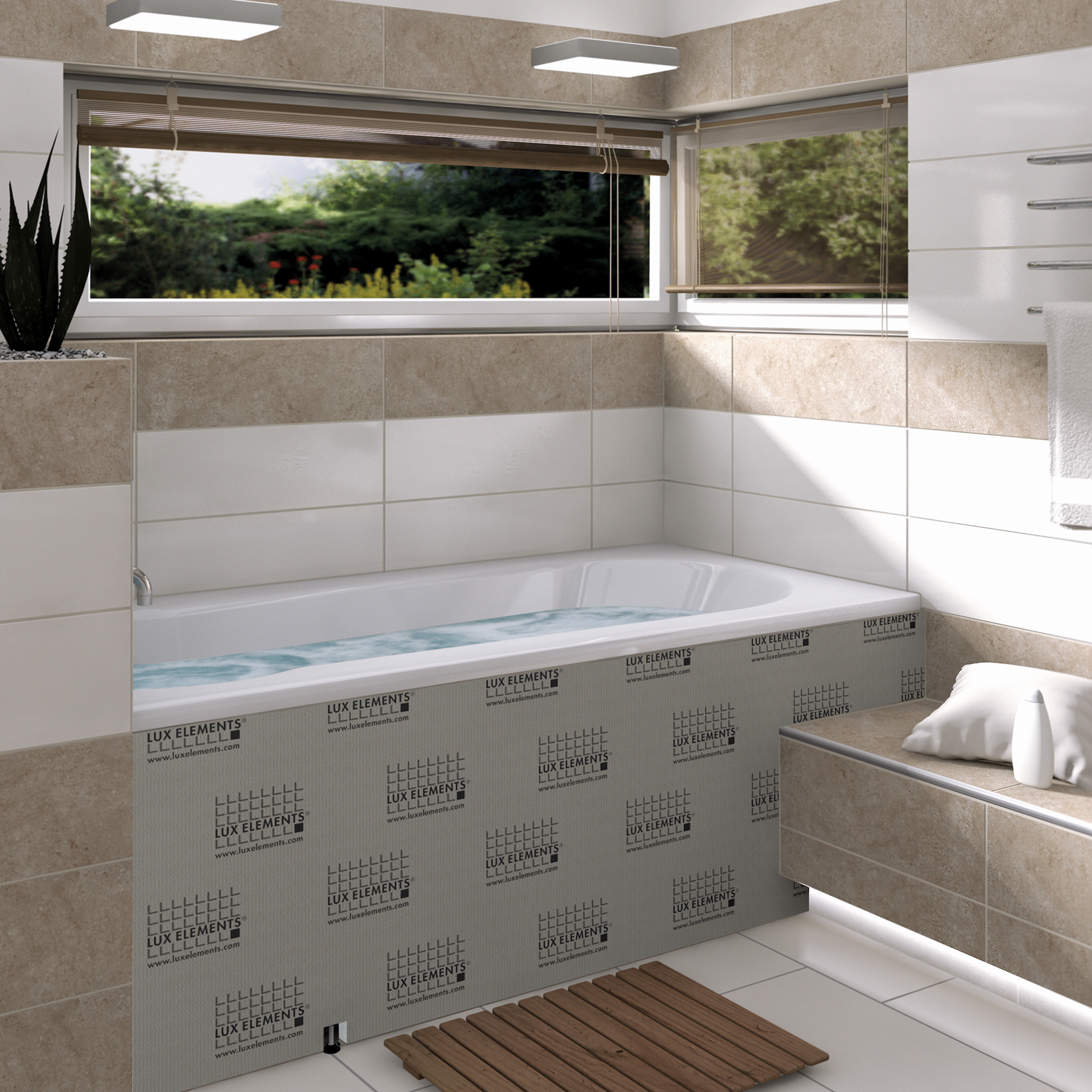 Lux Elements Badewannenverkleidungsset 183x60x3 cm Lux Elements Badewannenverkleidungsset 183x60x3 cm