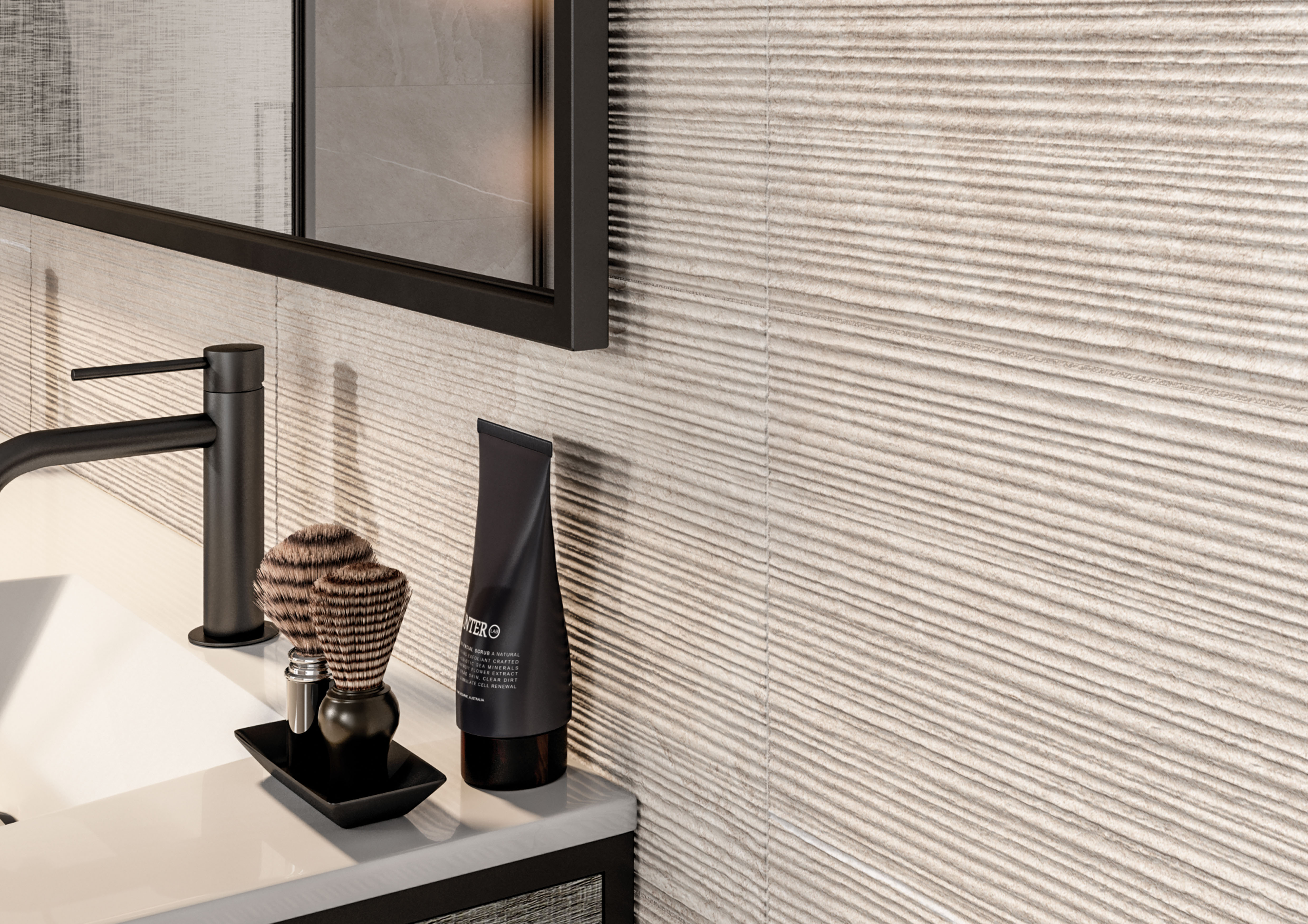 Urbanixx Gres Adak 3D Dekor Natursteinoptik Sand Matt 30x60 cm rektifizert