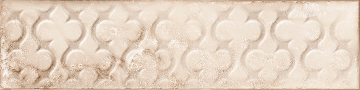 Catalea Gres Nellim Metrofliese Dekor Beige Glänzend 7,5x30 cm  