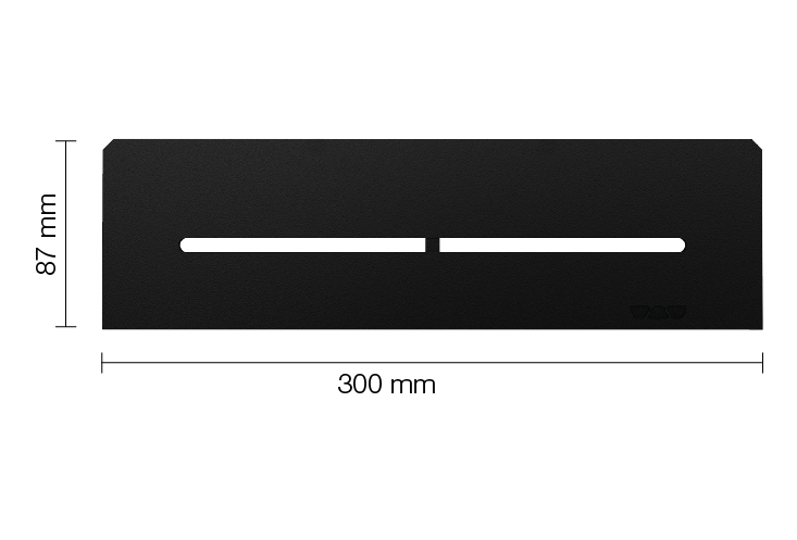 Schlüter SHELF N S1 300x87 mm Pure MGS Graphitschwarz matt