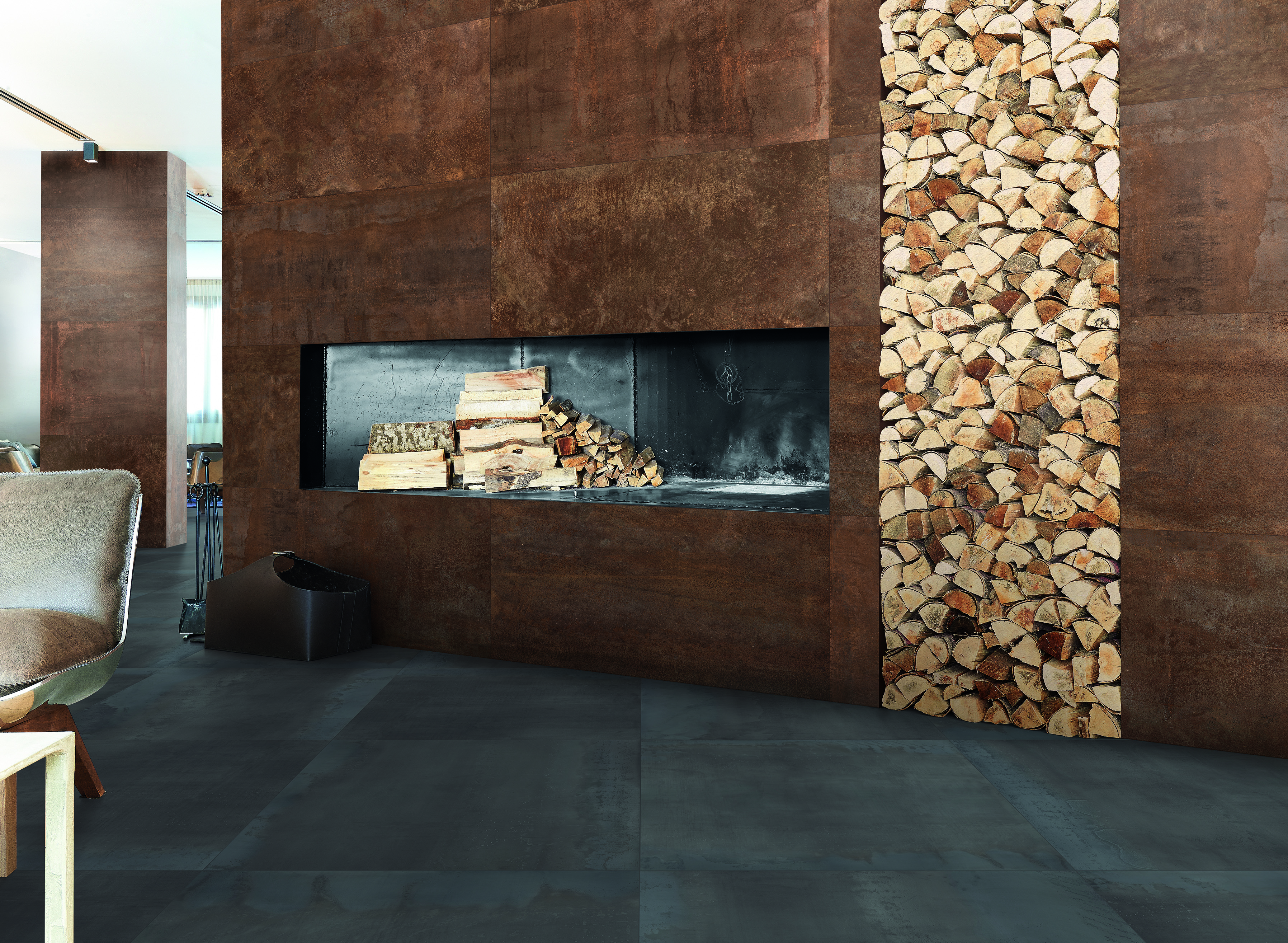 Ergon Metal Style Bodenfliese Metalloptik Corten matt 60x120 cm rekt. R10B