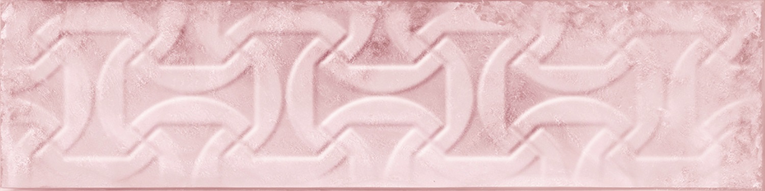 Catalea Gres Nellim Metrofliese Dekor Rosa glänzend 7,5x30 cm Catalea Gres Nellim Metrofliese Dekor Rosa glänzend 7,5x30 cm