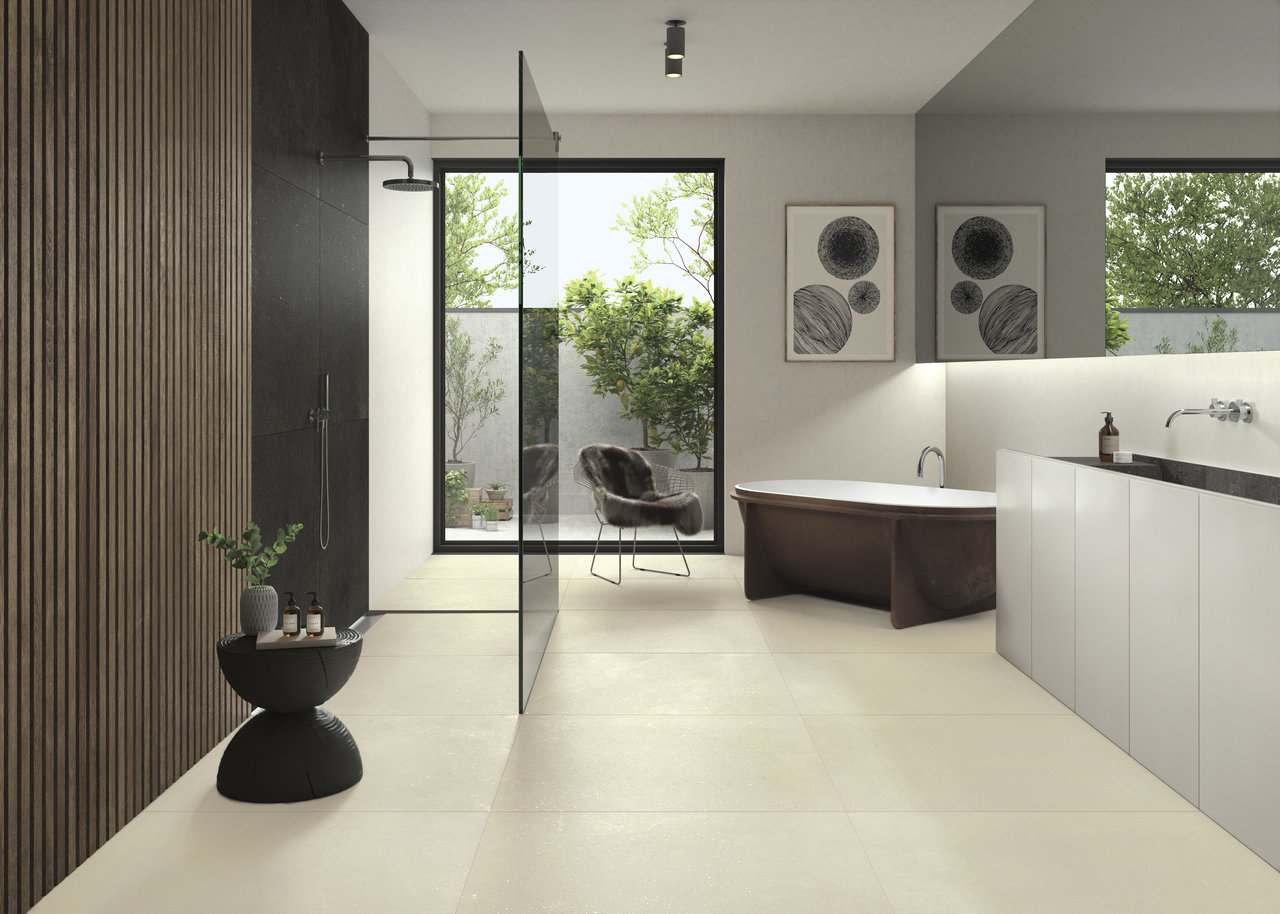 Urbanixx Gres Duvno Bodenfliese Natursteinoptik Weiß matt 60x120 cm rekt. R10B