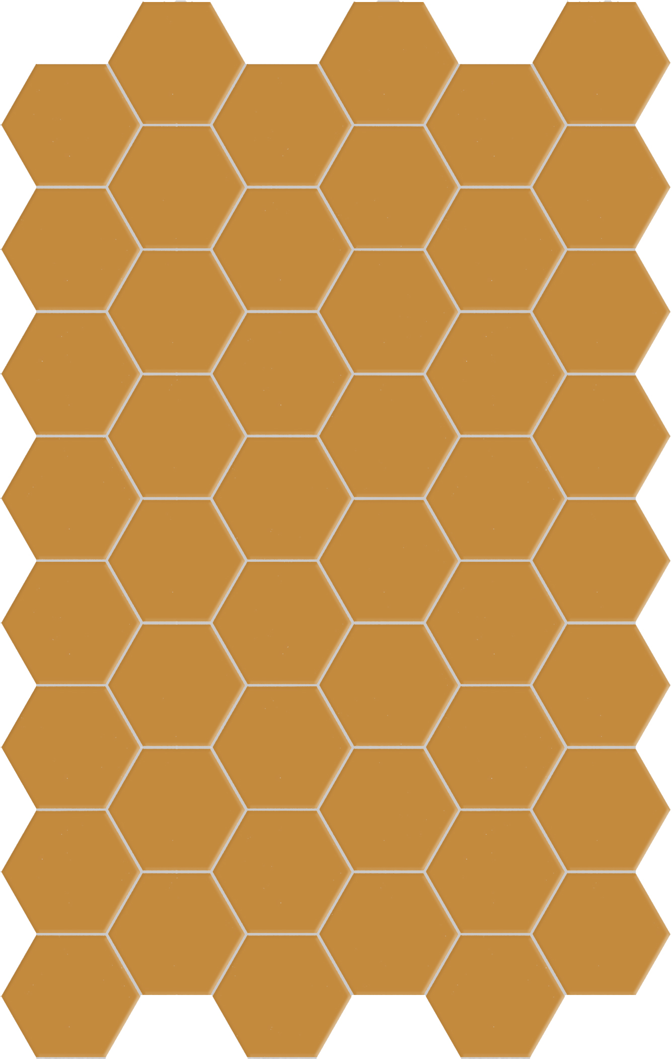 Catalea Gres Akita Bodenfliese Hexagon Gelb Matt 14x16 cm rektifiziert R10