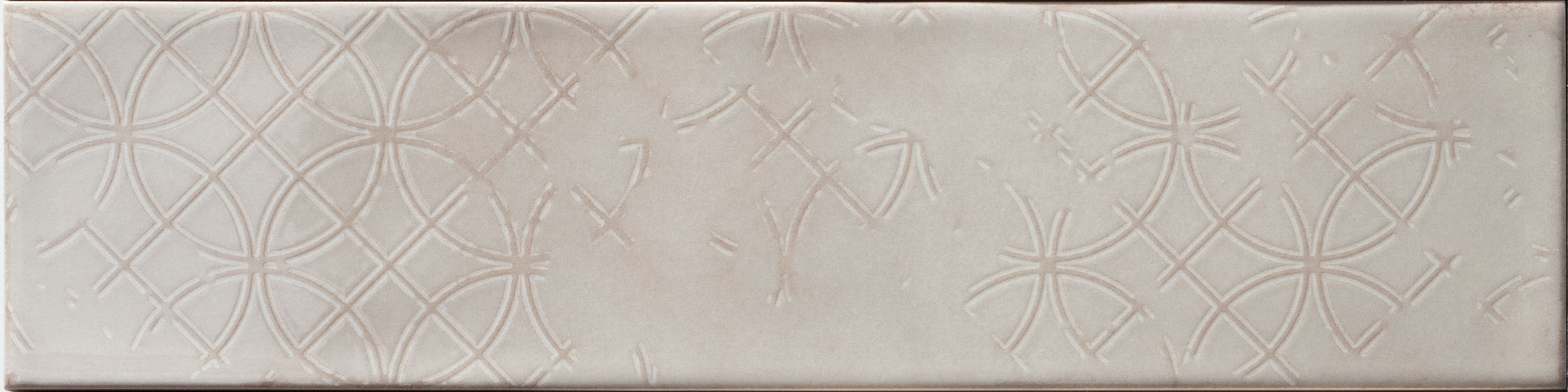 Catalea Gres Sörvik Metrofliese Dekor Beige glänzend 7,5x30 cm