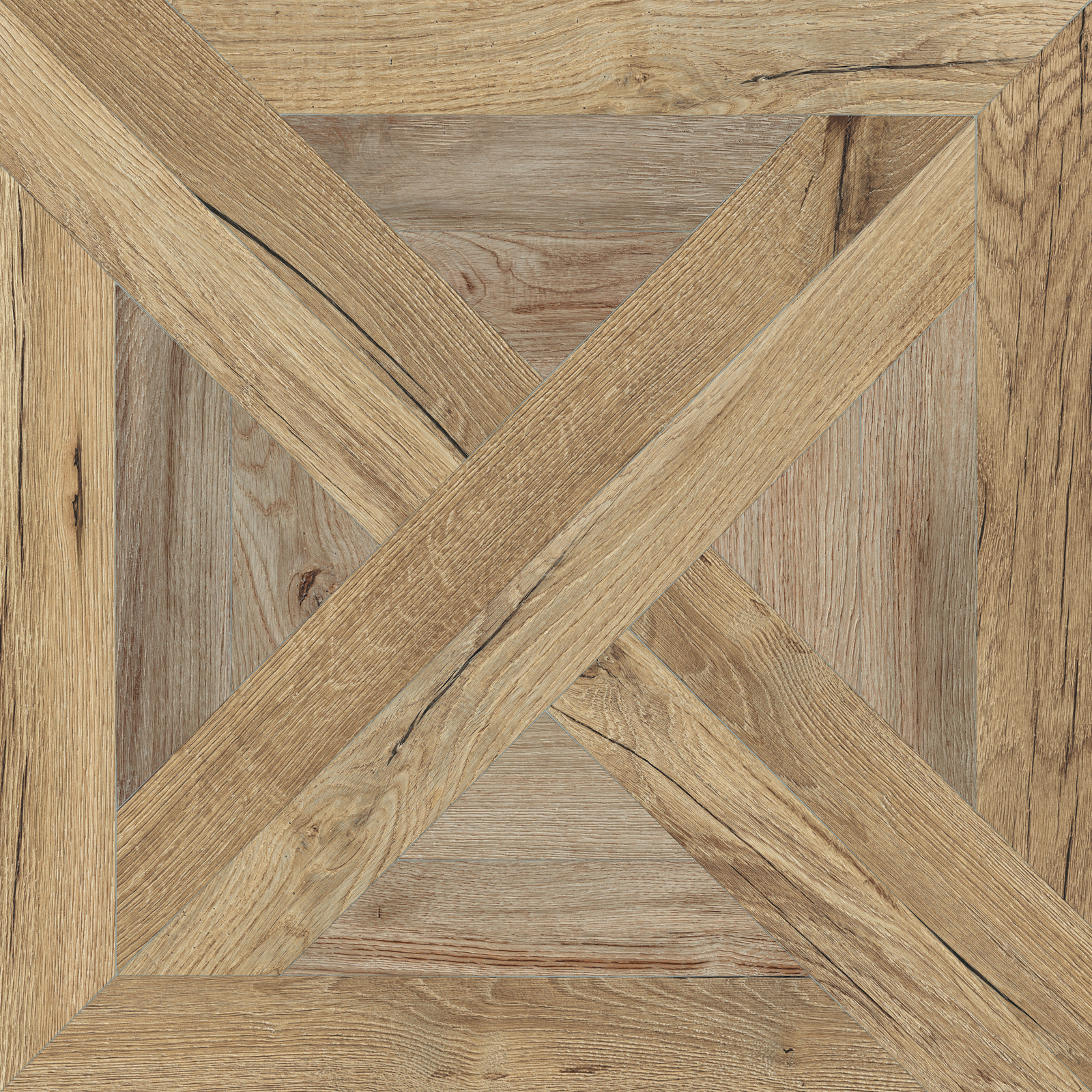 Flaviker Nordik Wood Dekor Holzoptik Palace Beige/Gold Matt 60x60 cm rektifiziert