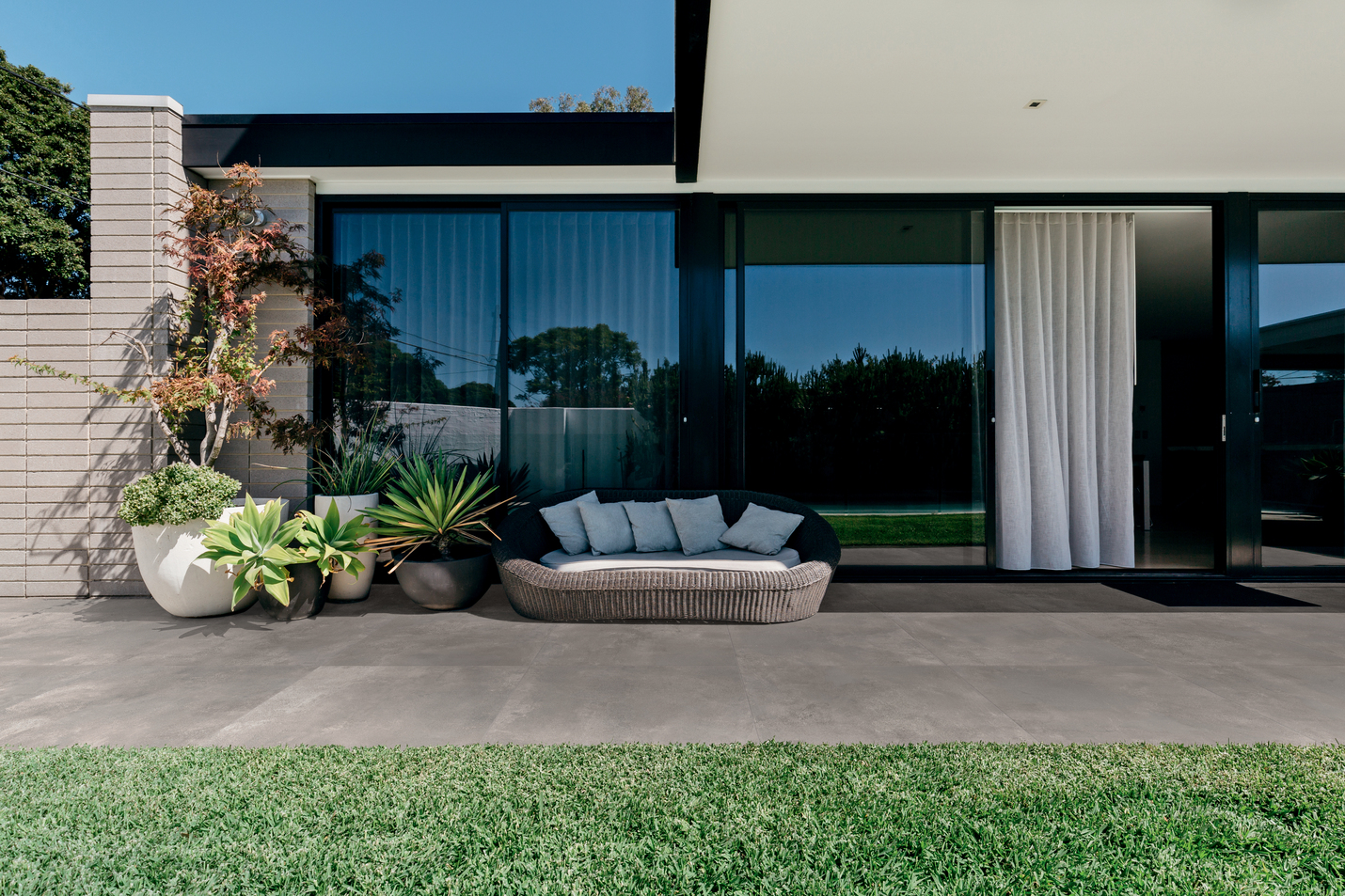 Gardenia Make Bodenfliese Betonoptik Grau Matt 30x60 cm rektifiziert R10B 