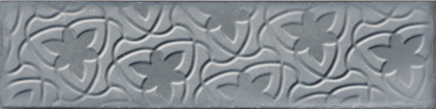Catalea Gres Nellim Metrofliese Dekor Blau Glänzend 7,5x30 cm  