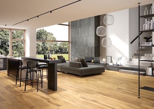 Rondine Timeless Bodenfliese Outdoor Holzoptik Braun Matt 40x120 cm R10B