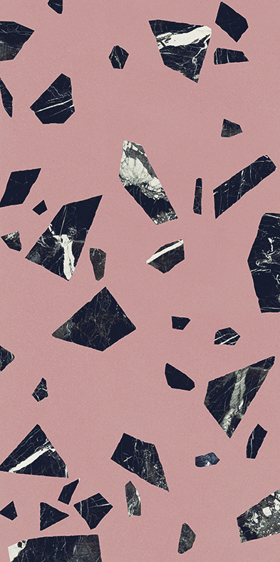 Ergon Medley Rock Bodenfliese Terrazzooptik Pink matt 60x60 cm rekt. R10B