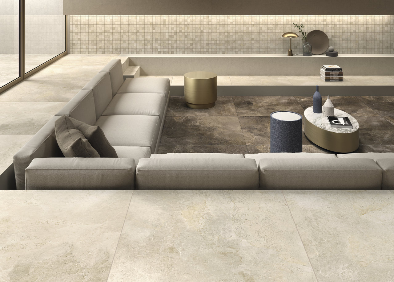 Vanezia Gres Kapela Bodenfliese Natursteinoptik Beige matt 60x120 cm rekt. R10B
