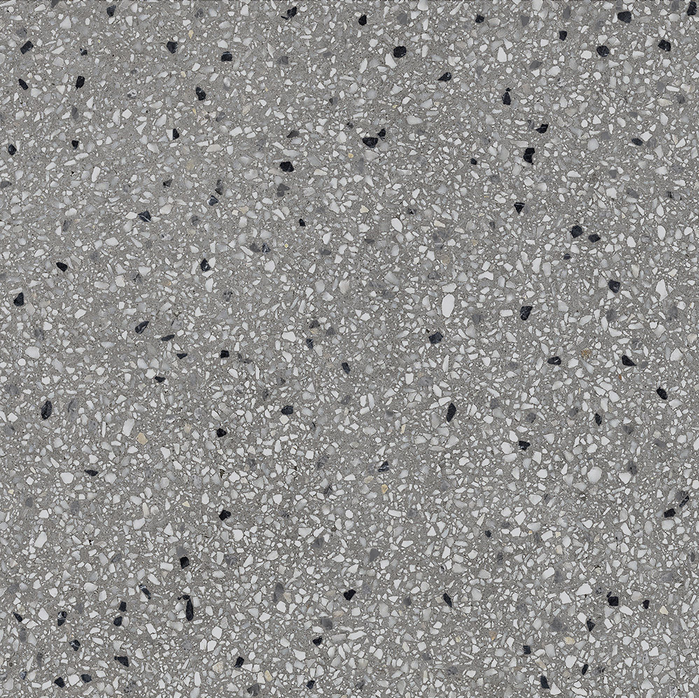 Urbanixx Gres Osaki Bodenfliese Terrazzooptik Anthrazit Matt 60x60 cm rektifiziert R10