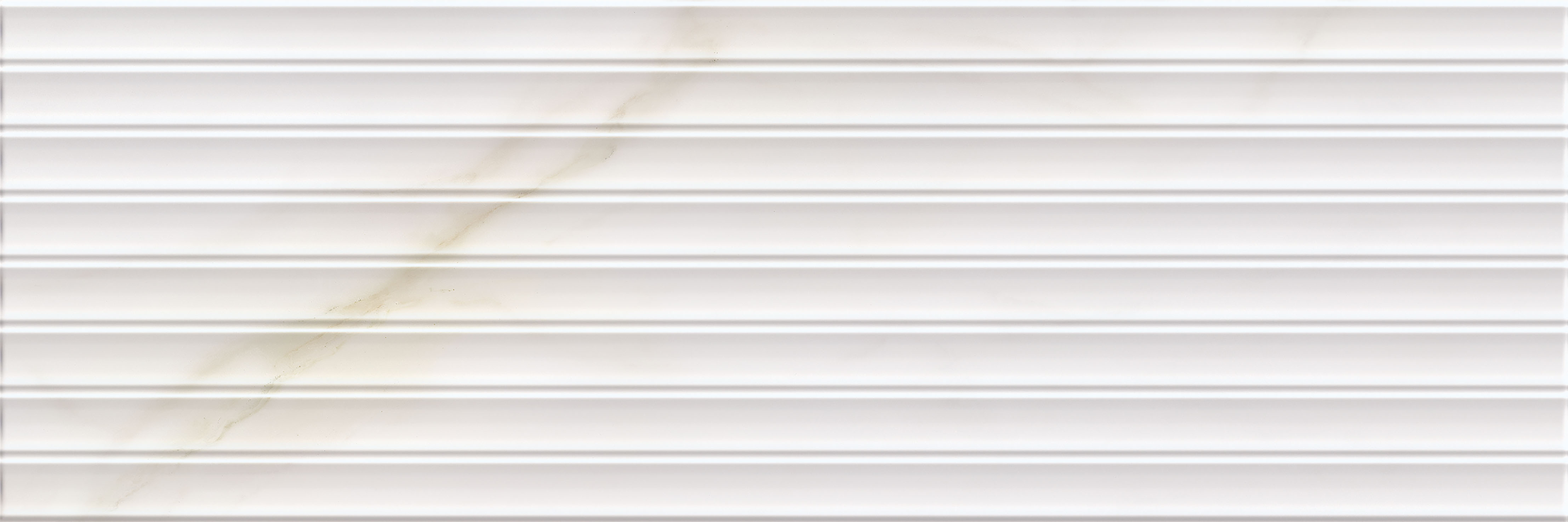 Vanezia Gres Kalmar 3D Dekor Natursteinoptik Weiß Glänzend 25x75 cm rektifiziert